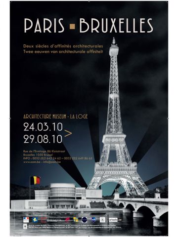 affiche de l'exposition paris-bruxelles