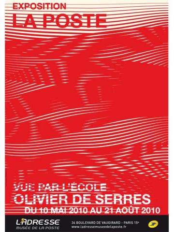 affiche musee de la poste Olivier de Serres