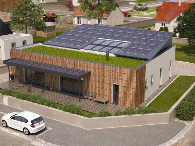 Maison Individuelle À Énergie Positive