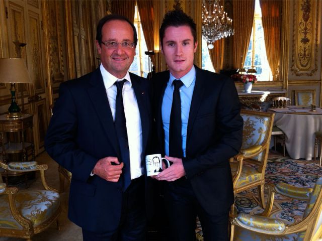 Fraçois Hollande a reçu Jean-Charles Grandchamp à l'Elysée à la fin du mois de septembre.
