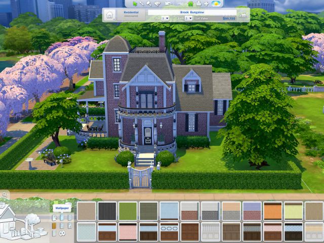 Maison conçue dans le jeu Les Sims 4