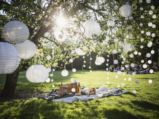 Quand les guirlandes investissent votre jardin