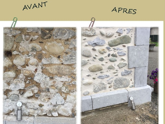 Avant/Après : mur asséché