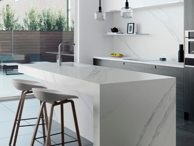 Marbre pour la cuisine, nettoyage marbre, marbre blanc - Côté Maison