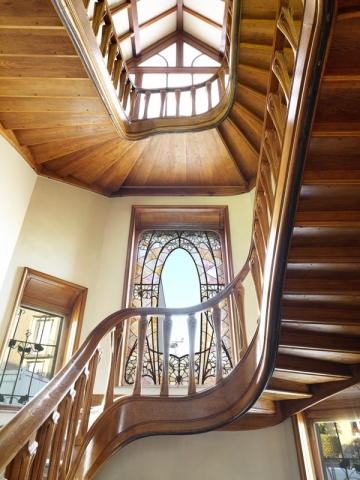 Villa Majorelle, cage d'escalier après restauration