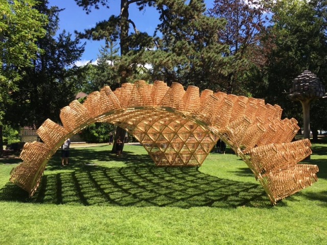 Wicker Pavilion, de Didzis Jaunzems (Lettonie) pour Annecy Paysages 2020