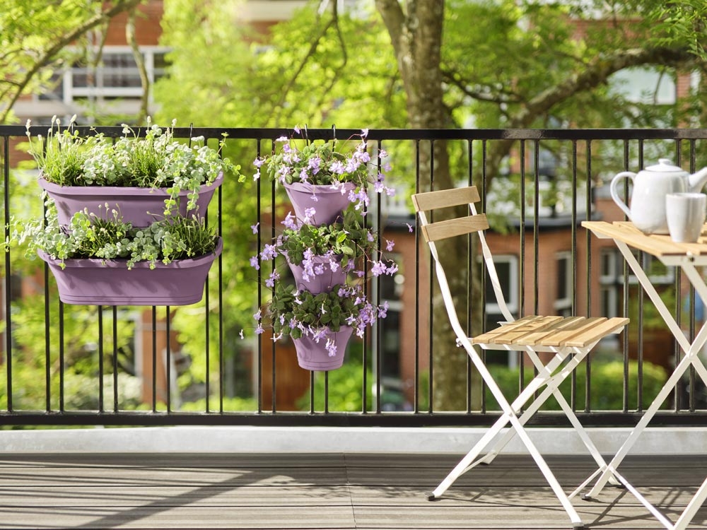 Des contenants adaptés aux plantes et à votre balcon