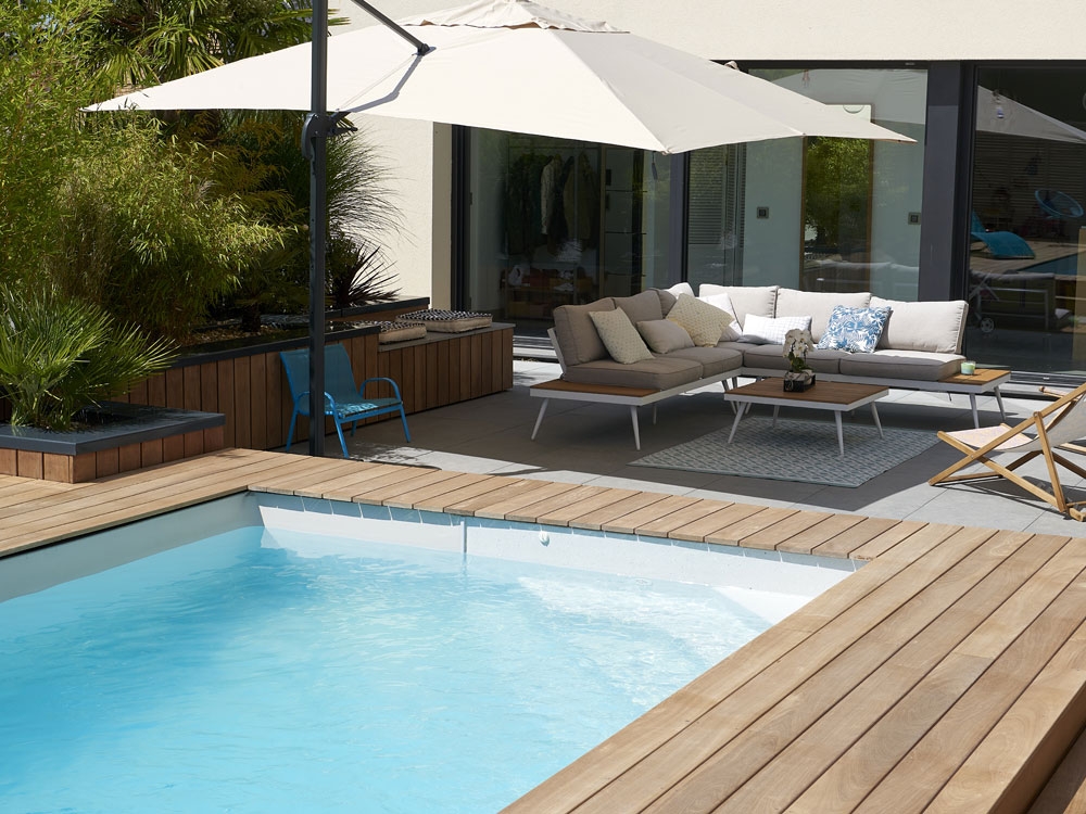 Une mini-piscine pour les petits jardins