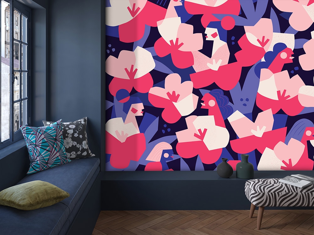 Stickers Muraux 3D Château Mystère L177 - Déco Pour Contremarches D'Escalier - Papier Vinyle