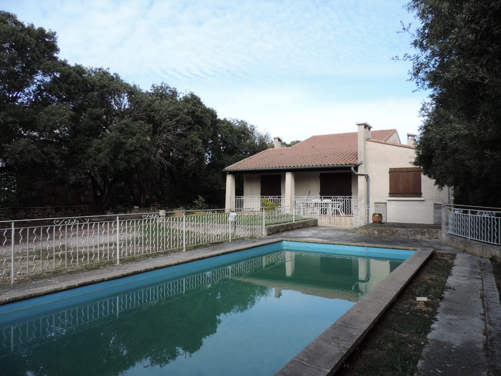 La maison des années 70, avec sa piscine, qui n'a pas été conservée