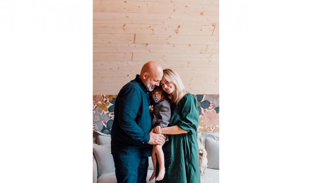 Anne-Christelle, Bertrand et leur fille Rosalie