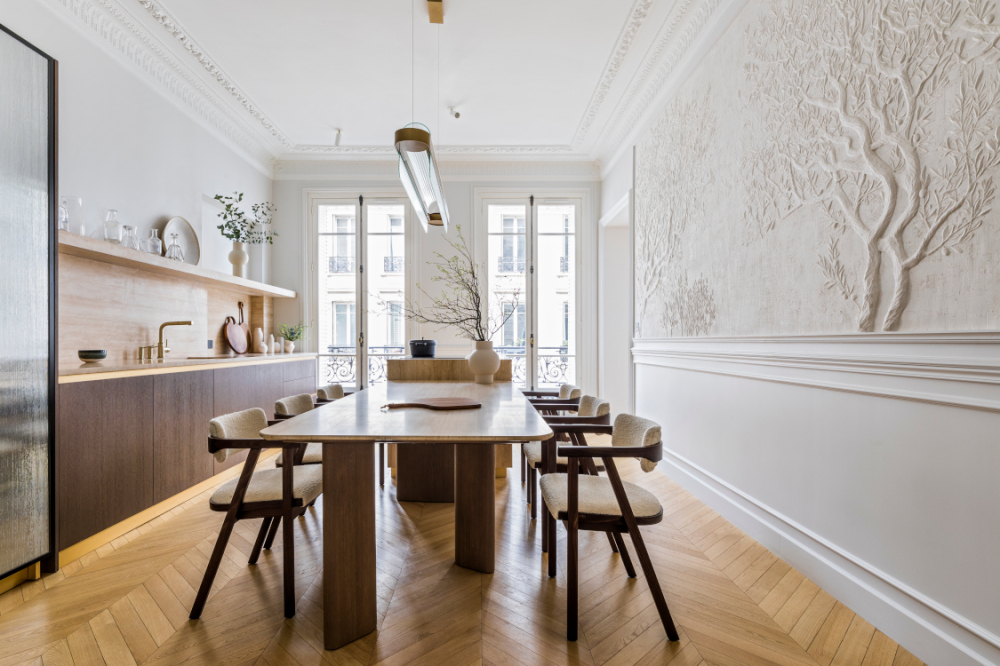 Rénovation haut de gamme pour cet appartement parisien