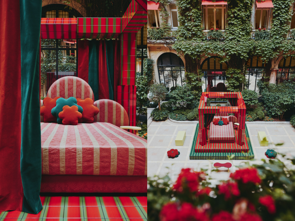 "Daybed", une installation du Studio Uchronia au Plaza Athénée
