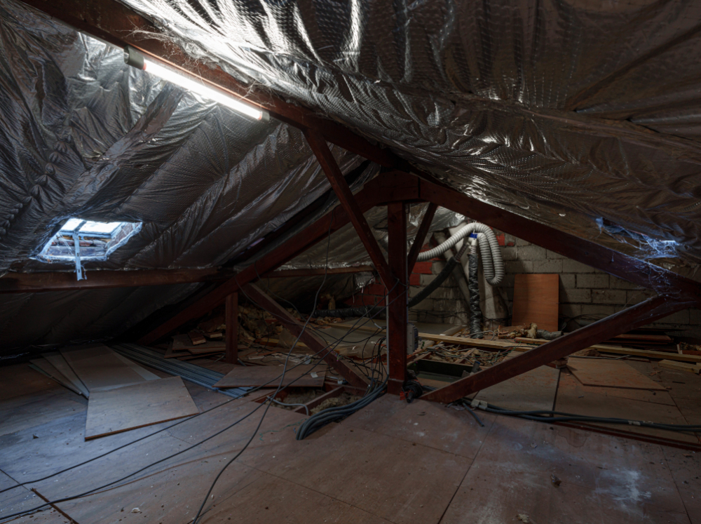 Les combles avant la r&eacute;novation