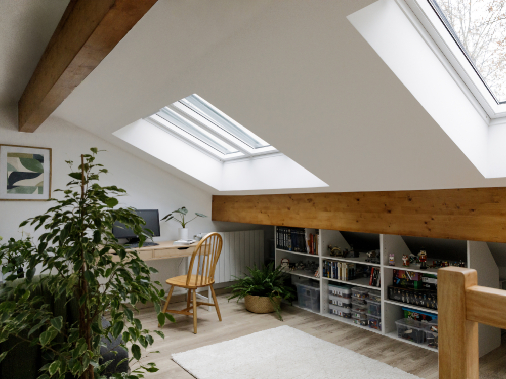 Les combles apr&egrave;s la r&eacute;novation