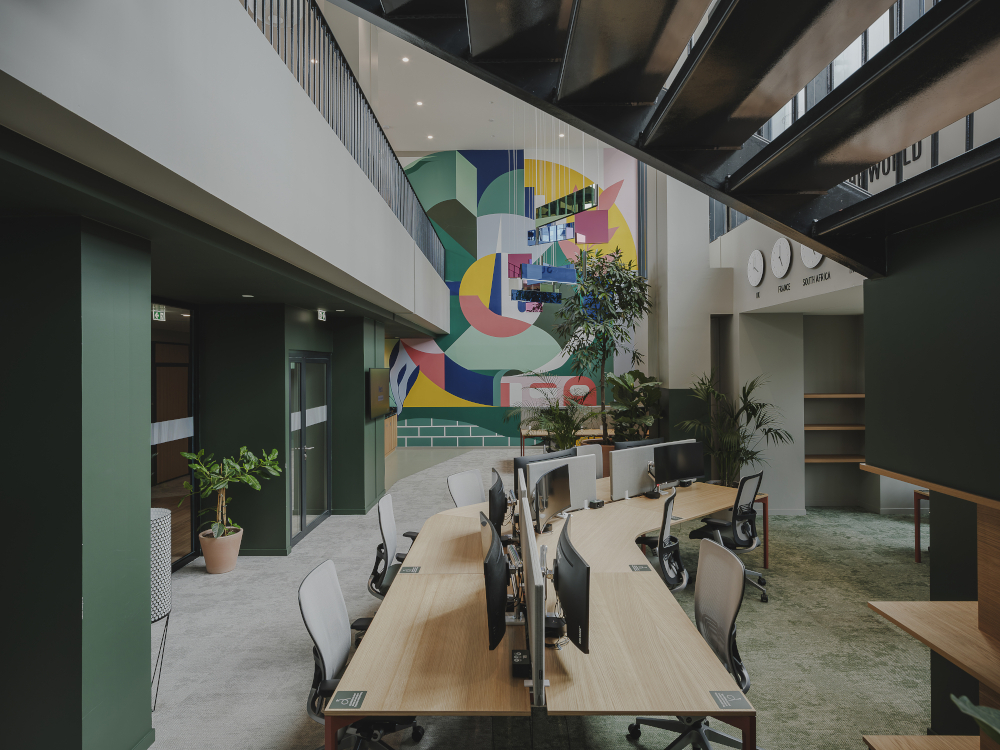 La fresque de Moris & Alfred dans l'aile A 