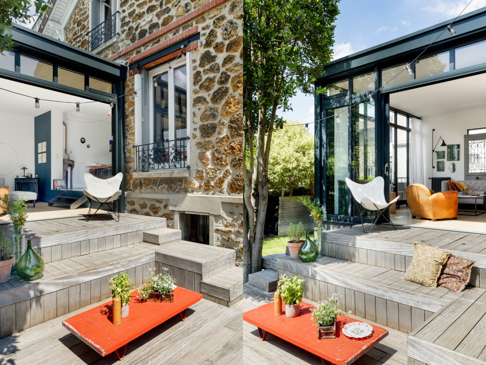 La terrasse apr&egrave;s les travaux 