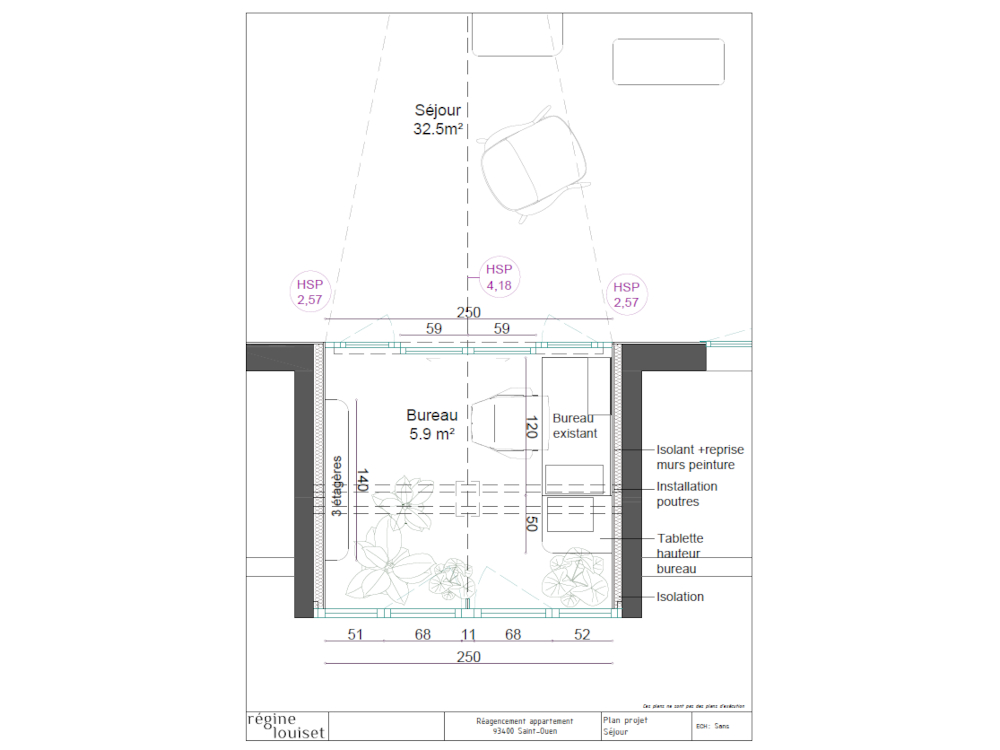 Plan après de la loggia