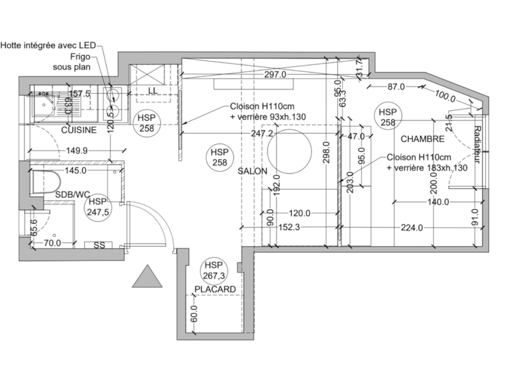Plan apr&egrave;s travaux 