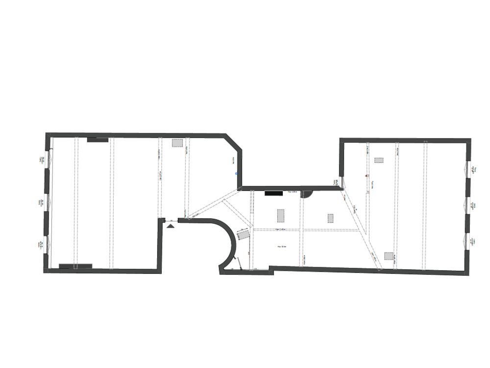 Plan de l'appartement avant la r&eacute;novation 