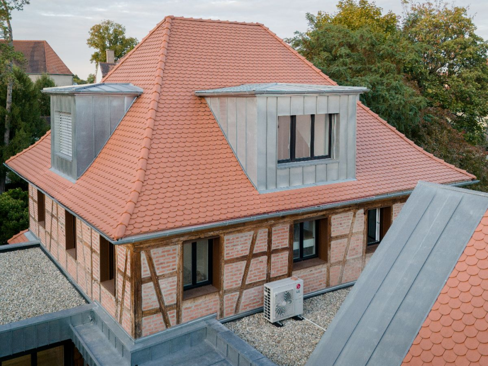 Chantier de restauration d'une maison &agrave; Strasbourg