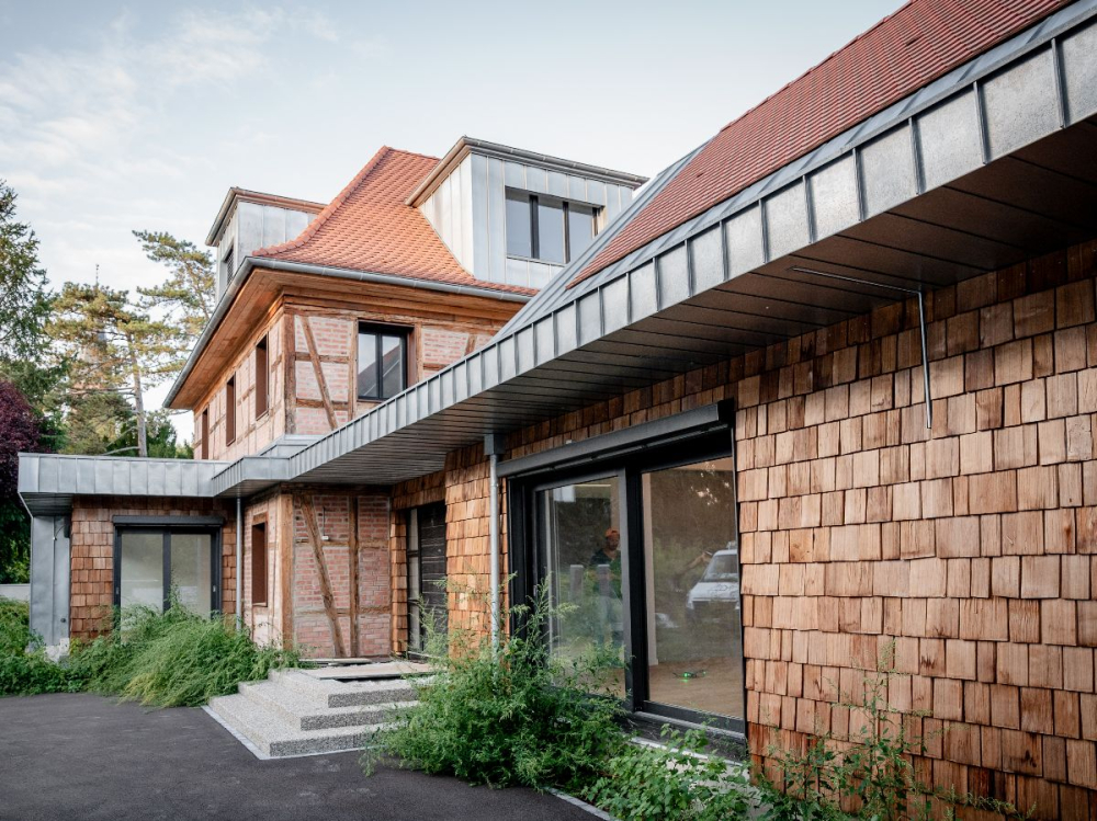 Chantier de restauration d'une maison &agrave; Strasbourg