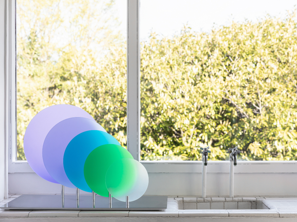 Exposition Objets Polychromes, conversation avec la villa Savoye