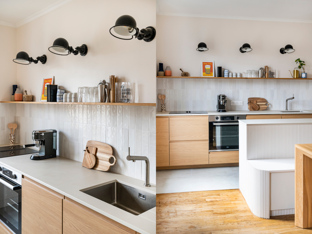 La cuisine apr&egrave;s les travaux 