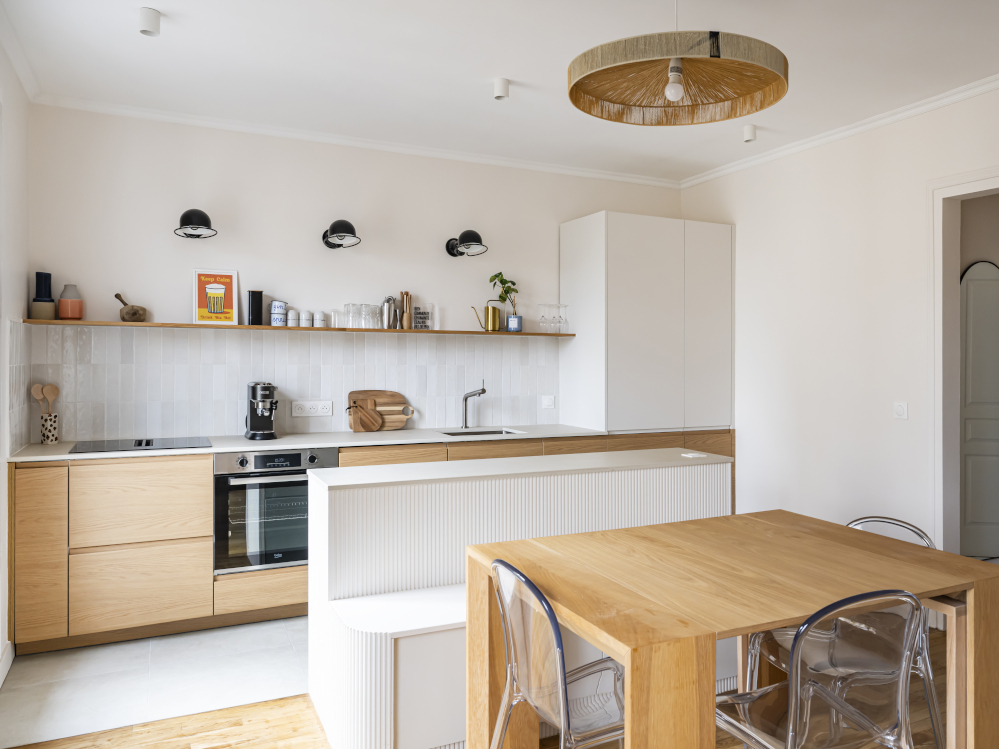 La cuisine apr&egrave;s les travaux 