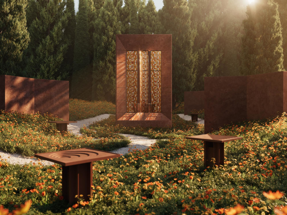 Tendance "confort durable" : les bains pour pollinisateurs en fonte recycl&eacute;e Kohler ont fait l'objet d'une exposition multisensorielle au c&oelig;ur de la ville.