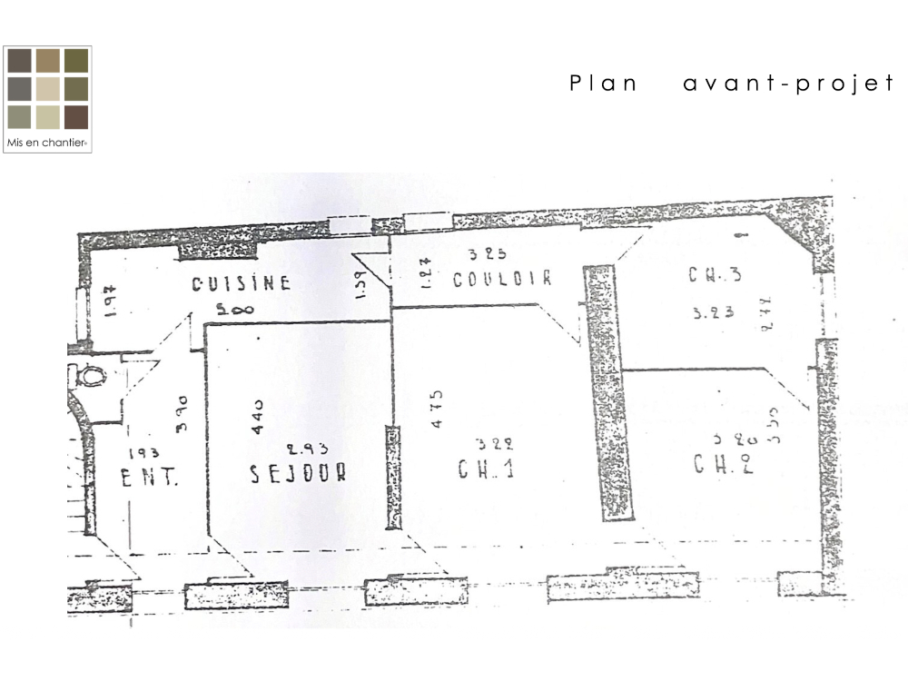 Plan avant travaux 