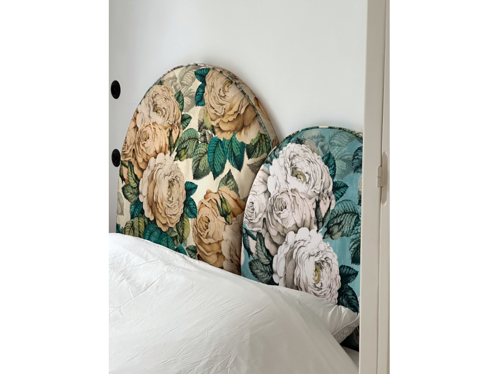 T&ecirc;te de lit - tissu : Designers Guild 