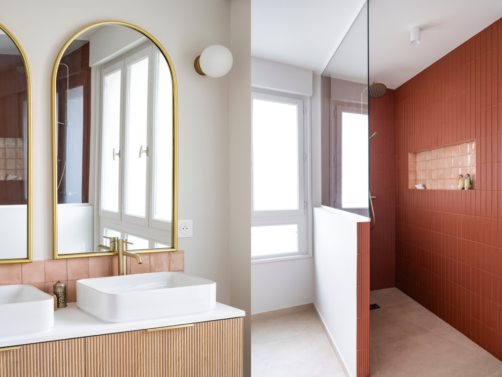 La salle de bain apr&egrave;s les travaux 