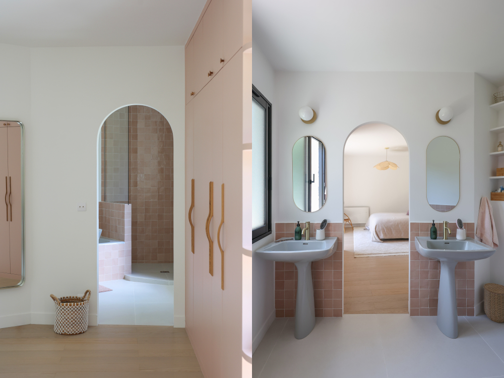 La salle de bain apr&egrave;s travaux 