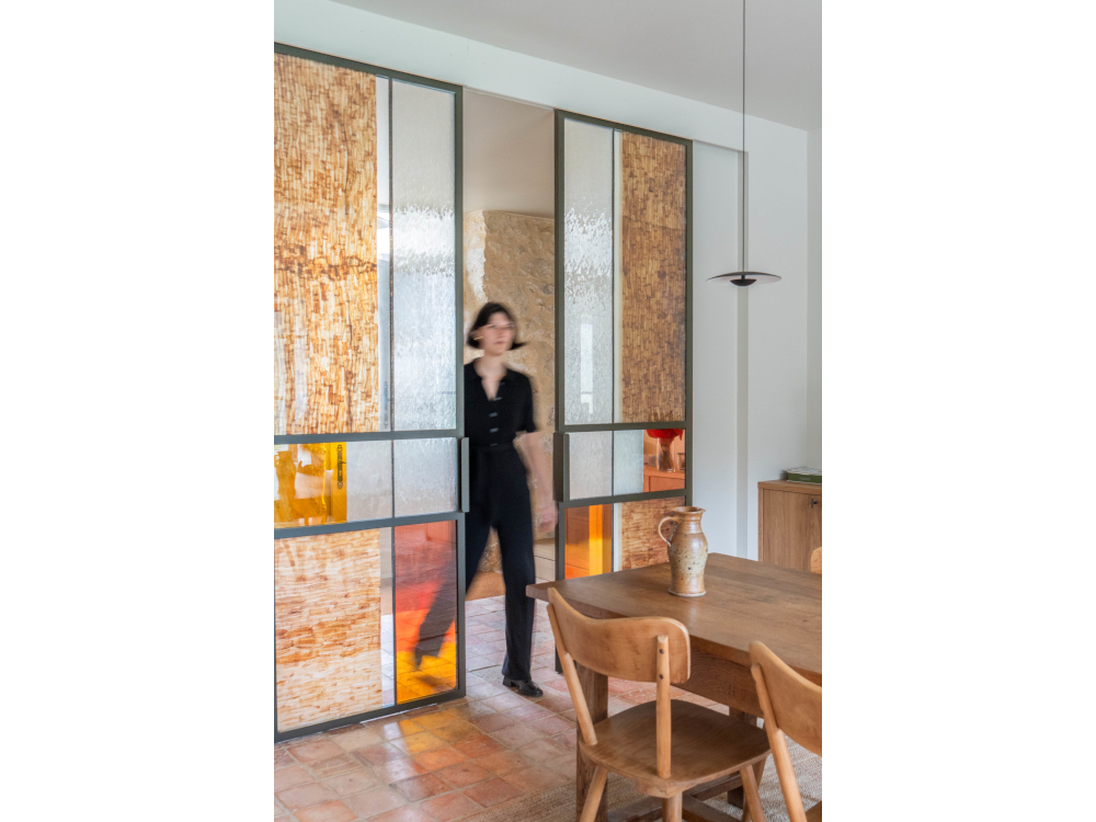 Collaboration avec la vitrailliste Laurine Claude