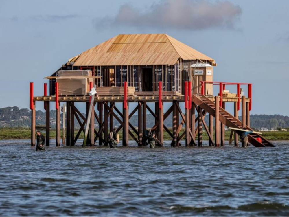Cabane tchanqu&eacute;e bassin d'Arcachon
