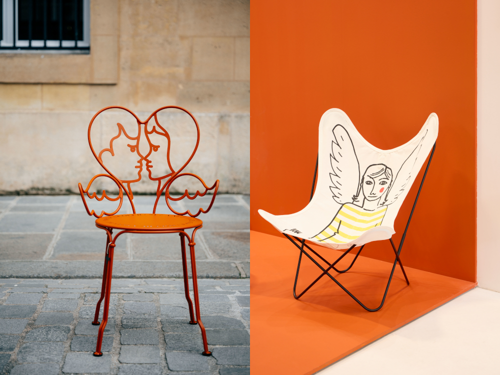 Fauteuil Airborne et chaise Ange pour Fermob