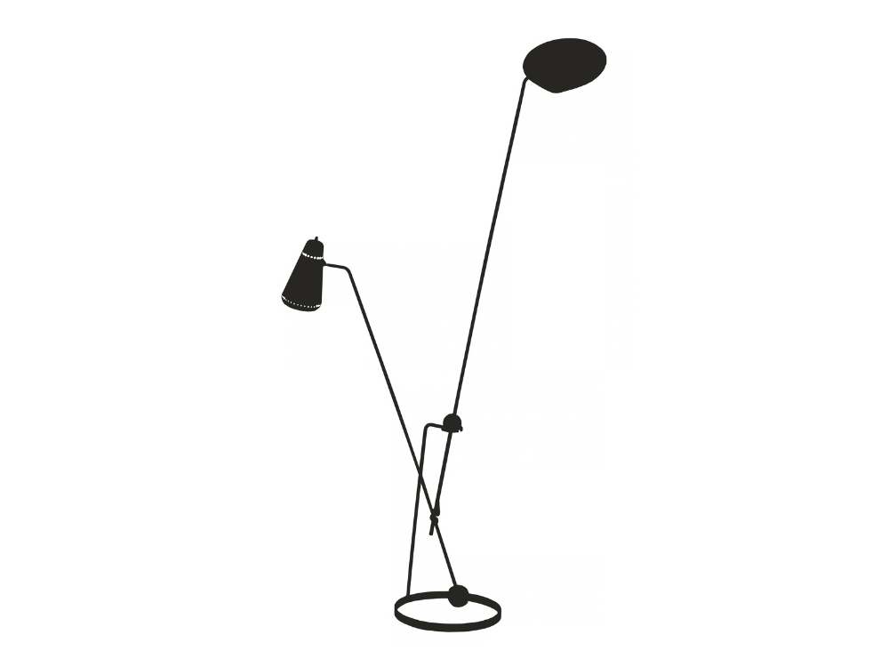 Lampadaire double-balancier G23, édité par Disderot Collection