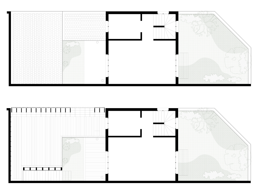 Plan avant et après du projet