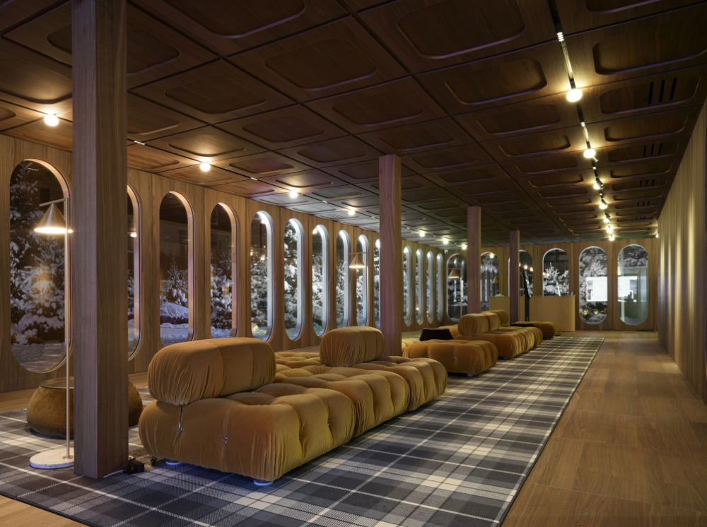 B&B Italia la Casa Italia des Jeux olympiques d'hiver de Milan Cortina &eacute;clair&eacute;e par Flos