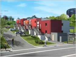 10 appartements THPE pos&eacute;s sur un terrain en pente