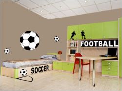 Une maison compl&egrave;tement foot