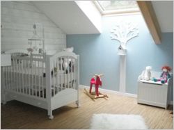 Une chambre bleue pour la petite Rose