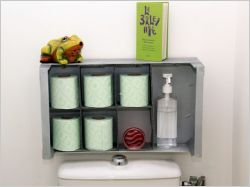 Un rangement malin récup' pour vos WC