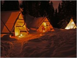 Nuit insolite à la montagne